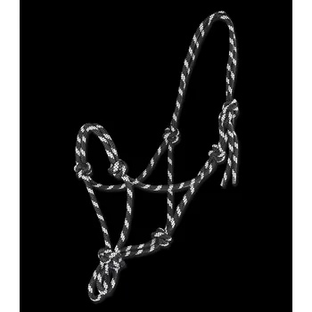 Waldhausen Provazová ohlávka Waldhausen, black/white Velikost: Full