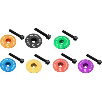 Hlavové složení Wolf Tooth Wolf Tooth Ultralight Stem Cap Flat víčko na vidlici barva fialová