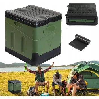 Toaleta pro kočku TURISTICKÁ PŘENOSNÁ TOALETA KEMPINGOVÁ MOBILNÍ WC NA ZAHRADU POD STAN