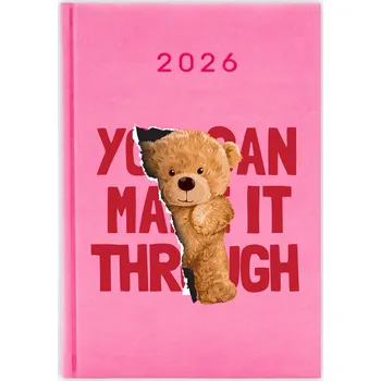 Kalendář Knižkový kalendář 2026 A5 FunnyCase modrý