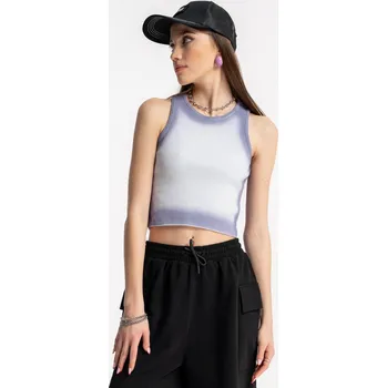 Dívčí tričko Reporter Young | Dívčí bílý CROP TOP s fialovým odstínem - Barva BÍLÁ, Velikost 134/140 251-0445G-29-690-1