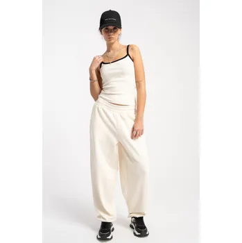 Reporter Young | Dívčí krémové hladké tepláky střihu BALLOON - Barva KRÉMOVÁ, Velikost 170 251-0117G-48-220-1