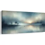 Dovido Obraz loďka v ranní mlze