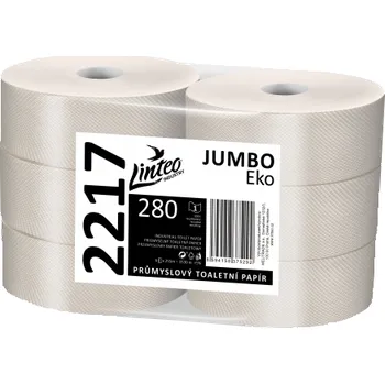 Toaletní papír Linteo JUMBO EKO 280 1vr. šedý recykl, 255m (6ks)