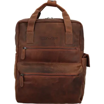 Městský batoh Trendy pánský kožený batoh GW Hoang, hnědý