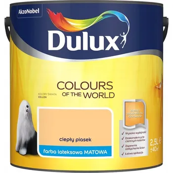 barva na zeď Dulux 2,5 l teplá písková matná latexová Barva na zeď