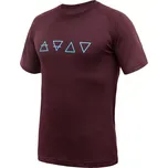 Sensor Pánské triko Sensor Merino BLEND ELEMENTS, krátký rukáv, port red velikost L