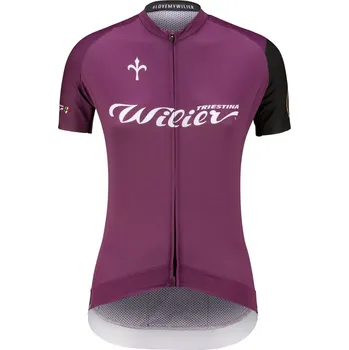 cyklistický dres Wilier Dres dámský Wilier Club Lady krátký rukáv, fialová velikost L