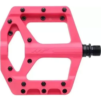Pedál na kolo HT Pedals Pedály HT-PA32A, kovové piny barva fluo růžová
