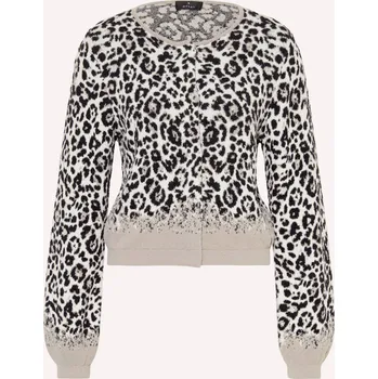 Dámský svetr Monari Dámský Pletený Kardigan, režná / béžová / černá, 36