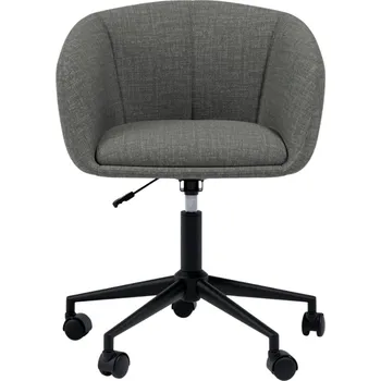 Somcasa Tmavě šedá čalouněná otočná konferenční židle Arizona