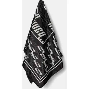 Šátek Šátek HUGO Auraize dámský, černá barva, 50535470 99A, vel. ONE SIZE