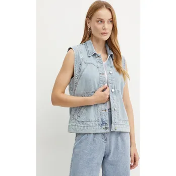Dámská vesta Džínová vesta Morgan GAK modrá 50X, vel. 38