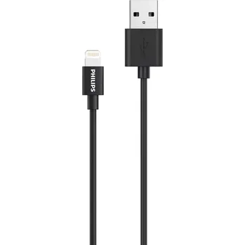 Datový kabel Kabel Philips USB-C - Apple Lightning 1,2 m černý