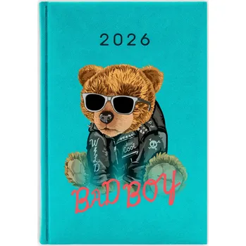 Kalendář Knižkový kalendář 2026 A5 FunnyCase modrý