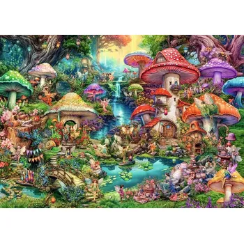 Puzzle Ravensburger Puzzle Houbová Vesnička 1000 Dílků