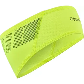 Čelenka GripGrab Čelenka GripGrab Thermo Windproof Winter Headband, yellow Hi-Vis velikost M