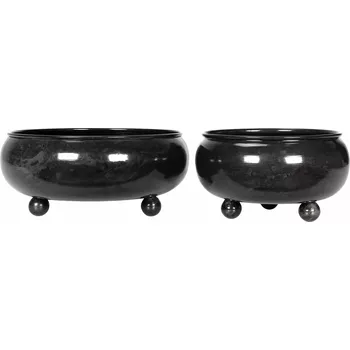 Květináč Obal Na Květináč 12 x 25 cm, kov černý