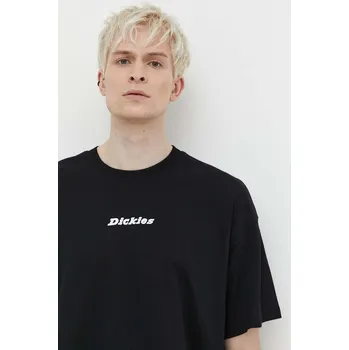 Pánské oblečení Bavlněné tričko Dickies ENTERPRISE TEE SS DK0A4YRN černá 99X, vel. S