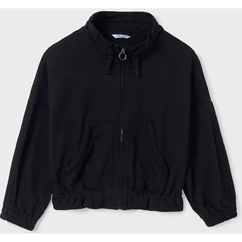 Dívčí mikina Dívčí Crop mikina Mayoral 6461-95 Černá velikost 152