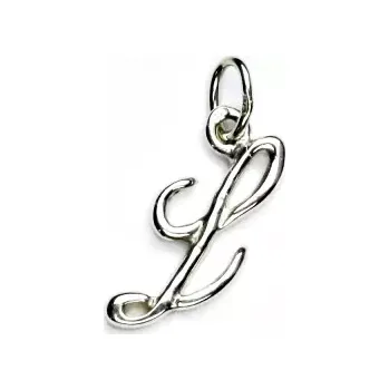 Přívěsek Zlatý přívěsek, bílé zlato, písmenko L - P 437 (Zlaté písmenko)