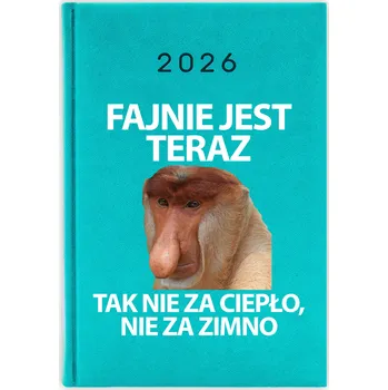 Kalendář Knižkový kalendář 2026 A5 FunnyCase modrý