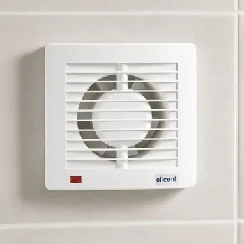 Domácí ventilátor Ventilátor E-STYLE PRO 150 BBHT - zpětná klapka, kuličková ložiska, časový doběh 3–25minut, hygrostat (nastavitelné rozmezí 40–80%)