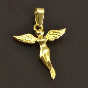 Přívěsek Goldpoint Jemný zlatý přívěsek anděl Žluté zlato