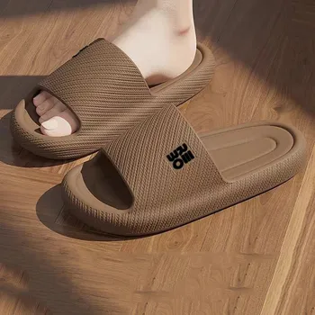 Dámské sandále Unisex domácí pantofle s masážní podrážkou Barva: Hnědá, Velikost: 42-43
