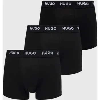 Pánské spodní prádlo Boxerky HUGO TRUNK TRIPLET PACK (3-pack) 50469786 černá 99X, vel. XS