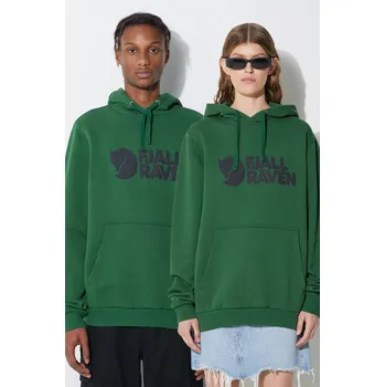 Pánská mikina Bavlněná mikina Fjallraven Logo Hoodie 84144 zelená 78X, vel. M