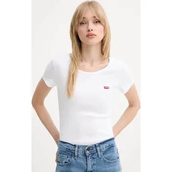 Tričko Levi's (2 pack) 74856.0000 bílá 00X, vel. XXS
