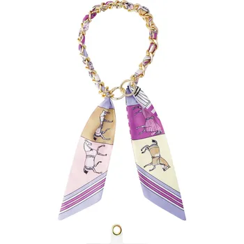 Náhrdelník ORNAMENTI Šňůrka na mobil Satin Scarf Pink