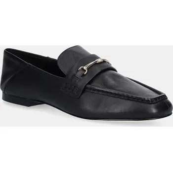 Dámské mokasíny Kožené mokasíny MICHAEL Michael Kors Lena dámské, černá barva, na plochém podpatku, 40R5LEFP1L.001 99X, EUR 39