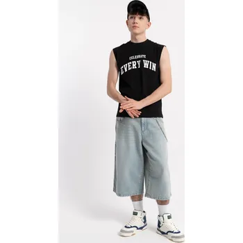 Chlapecké tričko Reporter Young | Chlapecké černé tílko bez rukávů s předním potiskem - Barva ČERNÁ, Velikost 176 251-0447B-72-100-1