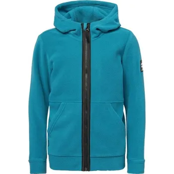 Chlapecká mikina Dětská fleecová mikina Lewro DIAN 164/170 Tyrkysová, Černá, Bílá