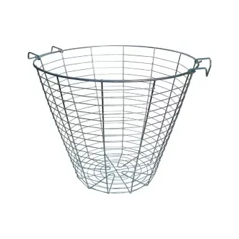 Koš drátěný do kotlte velký (koš usnadňuje manipulaci s potravinami během varu – bez potřeby lovení obsahu z vroucí vody)