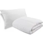 Celoroční přikrývka prošívaná 140 x 200 cm s polštářem BASIC 70 x 90 cm 157856807