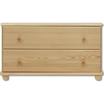 Komoda Komoda dřevěná DK-101 se 2 zásuvkami | MASIV BOROVICE Zvolte barvu:: moření dub