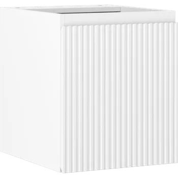 Koupelnový nábytek Mexen Rivel koupelnová skříňka pod umyvadlo 40 cm, 1 dveře, drážkovaná, bílá mat - 91A21-04047-1-BF01 Koupelnové skříňky