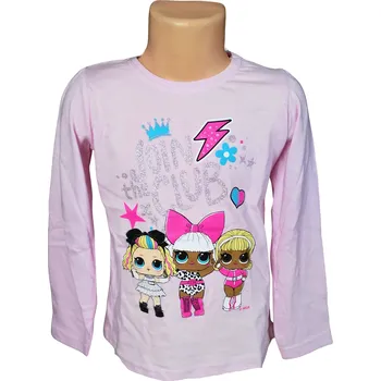 Dívčí tričko Eplusm Dívčí tričko L.O.L. Join the club dlouhý rukáv růžové Barva: Růžová, Velikost: 116