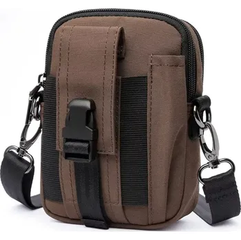 Ledvinka Canvasio Pouzdro na opasek a taška Bernini Hnědá