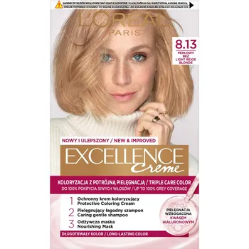 Barva na vlasy L'Oréal Paris Excellence Creme barva na vlasy 8,13 perleťová béžová, 1 bal