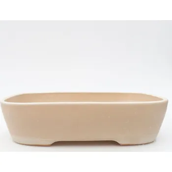 Květináč Keramická bonsai miska 23 x 17,5 x 5,5 cm béžová
