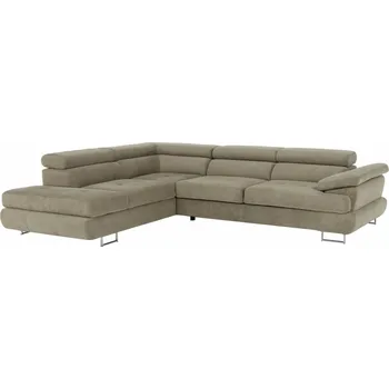Sedací souprava Rohová sedací souprava BUTON L 275×225 hnědý melír