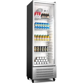 Lednice Klarstein GrandCooler 199cm 306L Profesionální Lednice na Nápoje Stříbrná (10046644)