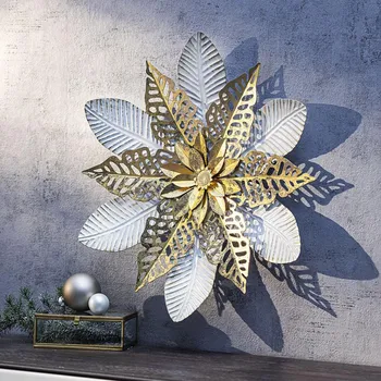 Weltbild Nástěnná kovová dekorace Zimní květ 495642