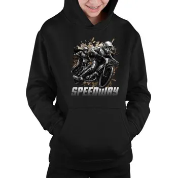 Žertovný předmět Speedway - plochá dráha - dětská mikina s kapucí- Tričkový.cz
