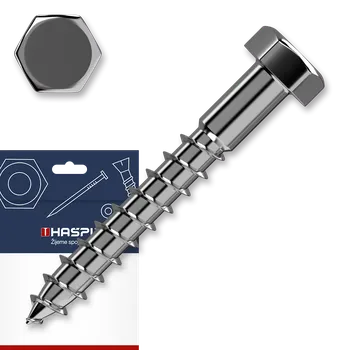 Vrut Vrut do dřeva 6,0x30 6HRZB závit částečný DIN 571 sáček-30ks