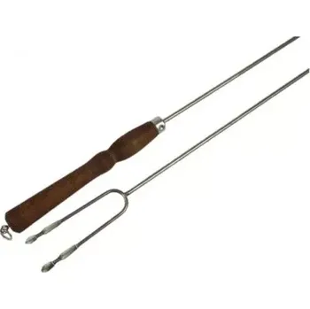 Vidlička na maso Vidlička 1 ks na opékání 90 cm Nerez (elegantní a extra dlouhá vidlička pro pohodlné opékání bez rizika popálení s kovaným hrotem)
